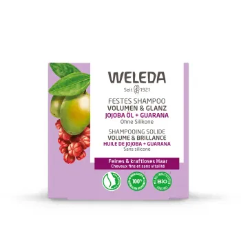 Festes Shampoo für Volumen und Glanz von Weleda - 50g Stück