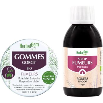 Bio-Hustensaft Herbalgem - 150 ml Flasche + kostenlose Halsbonbons
