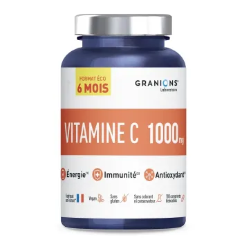 Vitamin C 1000mg Eco format 6 months Granions - jar of 180 tablets