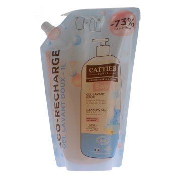 Bio-Baby-Waschgel Cattier - Öko-Nachfüllpackung von 1L