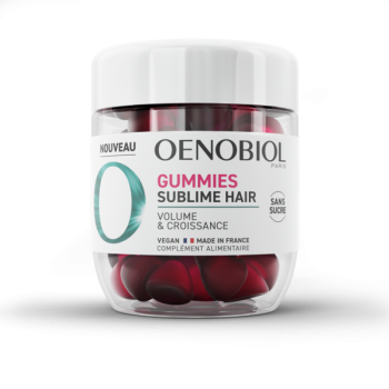 Gummies Sublime Hair Haarvolumen & Wachstum Oenobiol - Dose mit 60 Gummies
