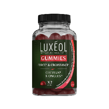 Gummies Kraft und Wachstum Luxéol - Dose mit 60 Gummies