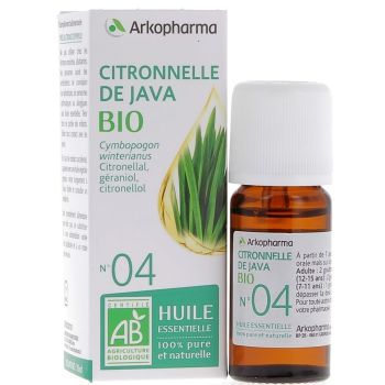 Ätherisches Öl Zitronengras aus Java Bio Nr. 04 Arkopharma - Flasche mit 10 ml