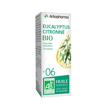 Ätherisches Öl Eukalyptus Citronné bio Nr. 06 Arkopharma - Flasche mit 10 ml