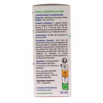 Bio Eukalyptus globulus ätherisches Öl Ladrôme