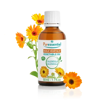 Bio-Calendula-Pflanzenöl Puressentiel - Flasche mit 50 ml