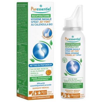 Nasale Hygiene Spray mit starkem Strahl aus Bio-Kalendula Puressentiel - Spray mit 100 ml