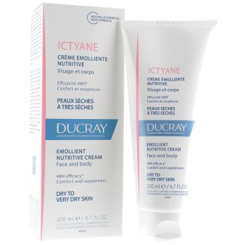 Ictyane Emolliente Feuchtigkeitscreme Ducray - Tube mit 200 ml