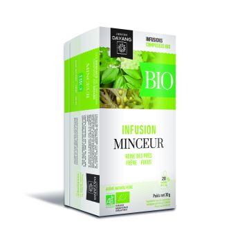 BIO Kräutertee zur Gewichtsreduktion mit Brombeeraroma Dayang - Box mit 20 Beuteln