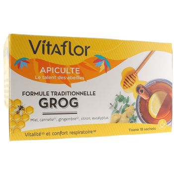 Infusion GROG Vitaflor - Schachtel mit 18 Beuteln
