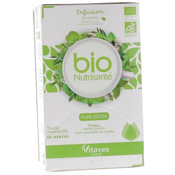 Infusion Pure Detox Nutrisanté - Schachtel mit 20 Beuteln