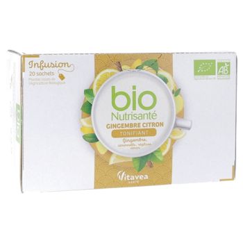 Bio Ingwer-Zitronen-Tee von Nutrisanté - 20 Beutel