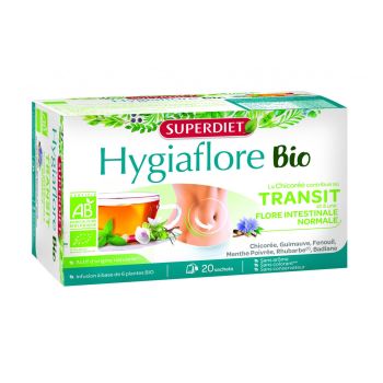 Infusion Transit Hygiaflore bio Superdiet - Schachtel mit 20 Beuteln