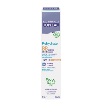 Rehydrate BB Creme feuchtigkeitsspendend bio SPF 10 Farbton medium Jonzac - Flasche mit 40 ml