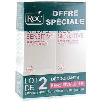 Keops Sensitive Roll-On-Deodorant von RoC - 2er-Pack mit 30 ml