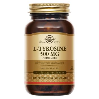 L-Tyrosin 500mg Solgar - Dose von 50 Kapseln