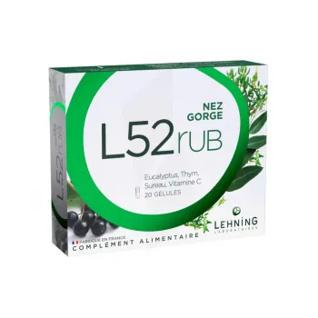 L52rub Nase und Hals Lehning - Packung mit 20 Kapseln
