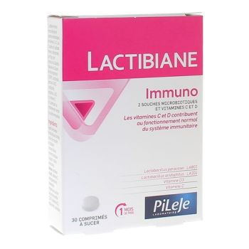 Lactibiane immuno Pileje - Packung mit 30 Lutschtabletten