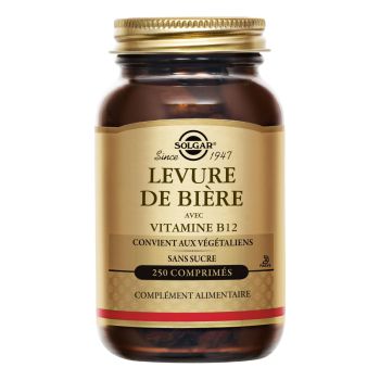 Bierhefe mit Vitamin B12 von Solgar - 250 Tabletten pro Packung