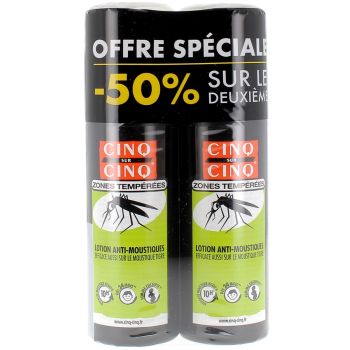 Mückenschutzmittel für gemäßigte Zonen Cinq sur Cinq - 2 Sprays à 100 ml