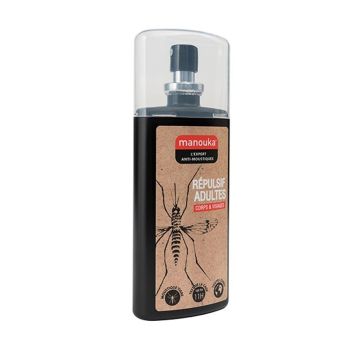 Körper- und Gesichtslotion gegen Mücken für Erwachsene Manouka - Spray mit 75 ml