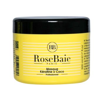 Keratin- und Kokosnussöl-Maske RoseBaie - 500ml-Behälter