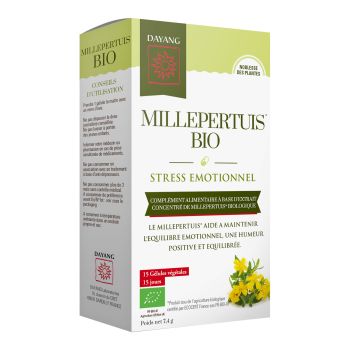 Bio- Johanniskraut emotionaler Stress Dayang - Packung mit 15 Kapseln
