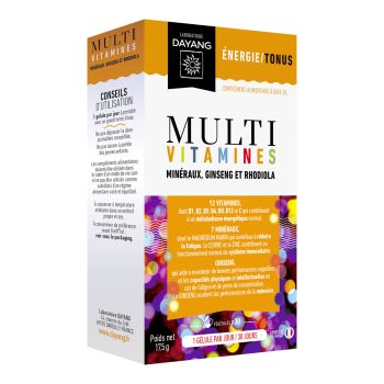 Multivitamine Mineralien Ginseng und Rhodiola Dayang - Packung mit 30 Kapseln
