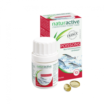 Elusanes Fischöl Naturactive - Packung mit 30 Kapseln
