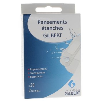 Wasserdichte Pflaster Gilbert - 20 Pflaster in 2 Größen