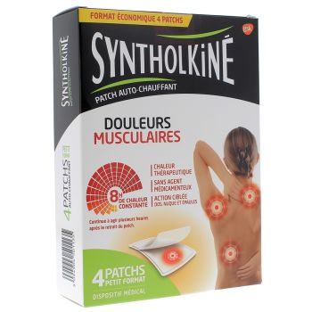 Wärme-Pflaster bei Muskelbeschwerden SyntholKiné - Packung mit 4 Pflastern