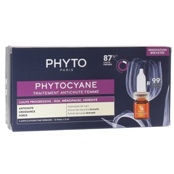 Phytocane Behandlung gegen Haarausfall bei Frauen, fortschreitender Haarausfall - 12 Ampullen zu 3 ml