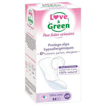 Ultra-mini Love & Green Schutzunterwäsche für Harninkontinenz - 28 Slipeinlagen