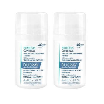 Hidrosis Control Roll-on Antitranspirant für Achseln Ducray - 2er-Pack Roll-ons à 40 ml