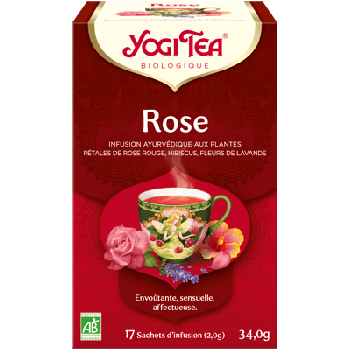 Bio-Rosen Yogi Tea - Box mit 17 Beuteln