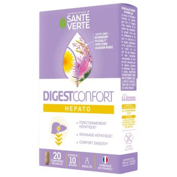 DigestConfort Hepato Gesundheit Grün - Packung mit 20 Tabletten