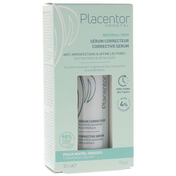 Korrigierendes Serum für Mischhaut und fettige Haut Placentor Vegetal - Flasche mit 30 ml