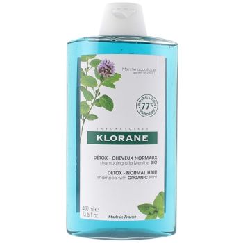 Shampooing Detox Anti-Pollution Wasserminz Bio Klorane - Flasche 400ml