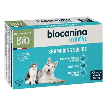Festes Shampoo für Hunde und Katzen ab 1 kg Biocanina - 100 g Stück