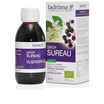 Bio-Holunderblütensirup Ladrôme - Flasche 150ml