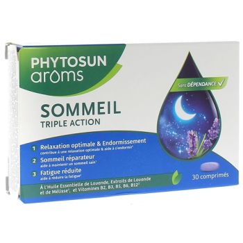 Schlaf Triple Action Phytosun Arôms - Packung mit 30 Tabletten