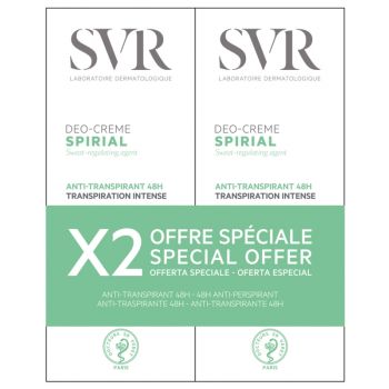 Spirial Intensiv 48h Antitranspirant-Deodorant-Creme SVR - 2er Pack à 50 ml