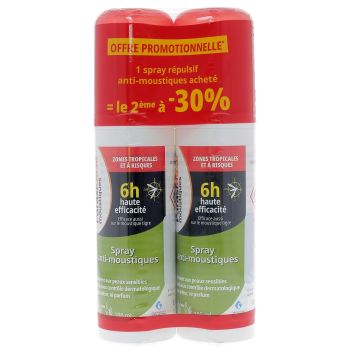 Mückenspray für tropische und risikobehaftete Gebiete Parasidose - 2er-Pack mit 100 ml Sprays