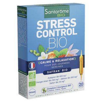 Stress Control bio Santarome - Packung mit 20 Ampullen