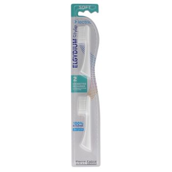 Style Electric Ersatzbürsten weich Elgydium - 2er-Pack Ersatzbürsten