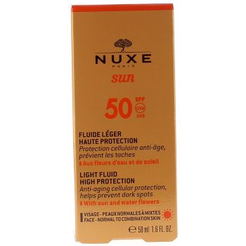 Sonnenschutz Fluid leicht hohe Schutzfaktor SPF50 Nuxe - Flasche mit 50 ml