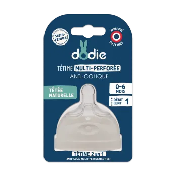 Anti-Kolik Multi-Loch Sauger Dodie - ein Sauger