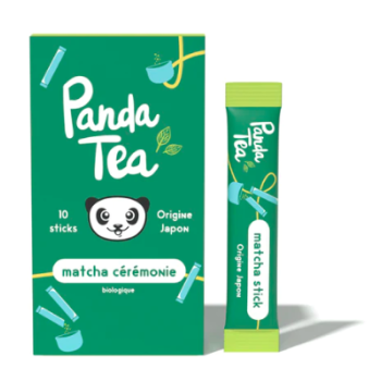 Bio Matcha Zeremonie Tee Panda Tea - Box mit 10 Sticks