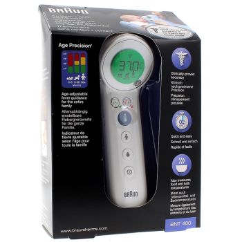 Kontaktloses + kontakt Thermometer BNT 400 Braun - 1 Thermometer