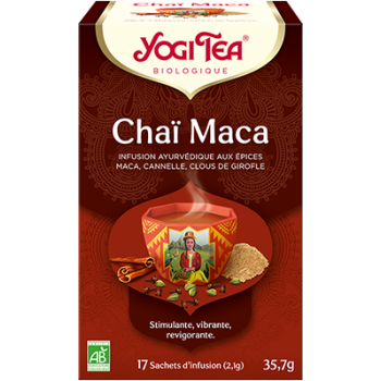 Ayurvedischer Bio-Chai-Maca-Tee Yogi Tea - 17 Beutel